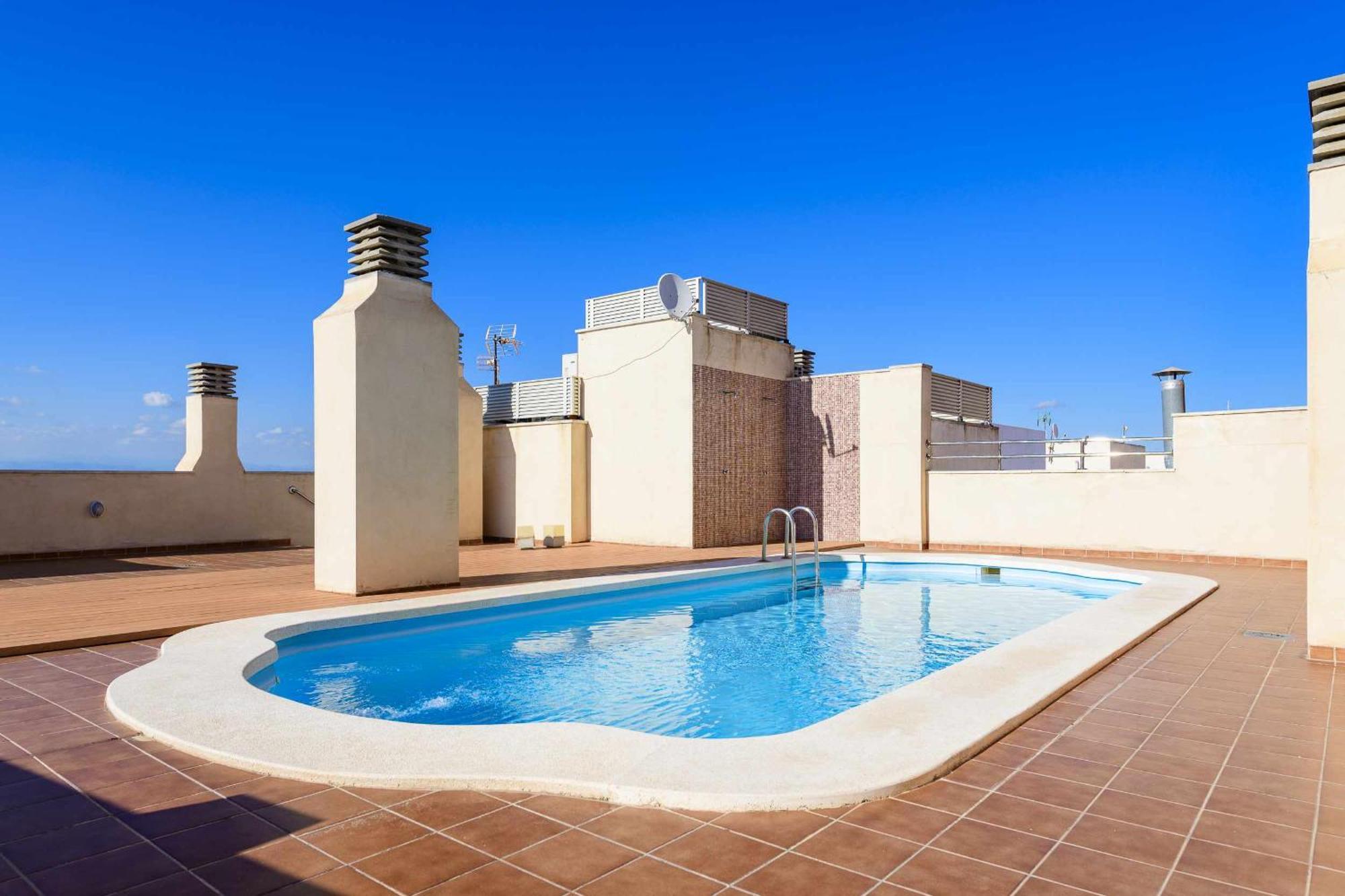 Apart Port Arenal Con Terraza Y Piscina บูร์เรียนา ภายนอก รูปภาพ