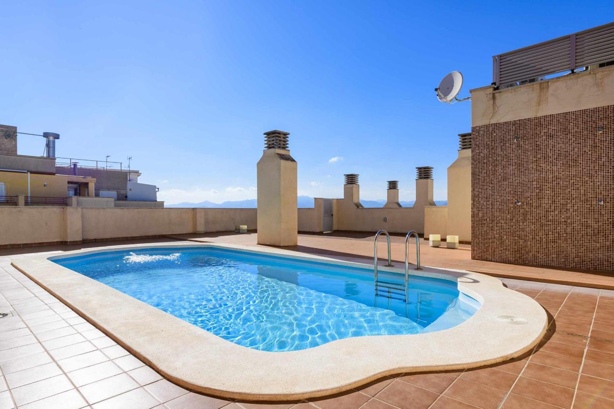 Apart Port Arenal Con Terraza Y Piscina บูร์เรียนา ภายนอก รูปภาพ